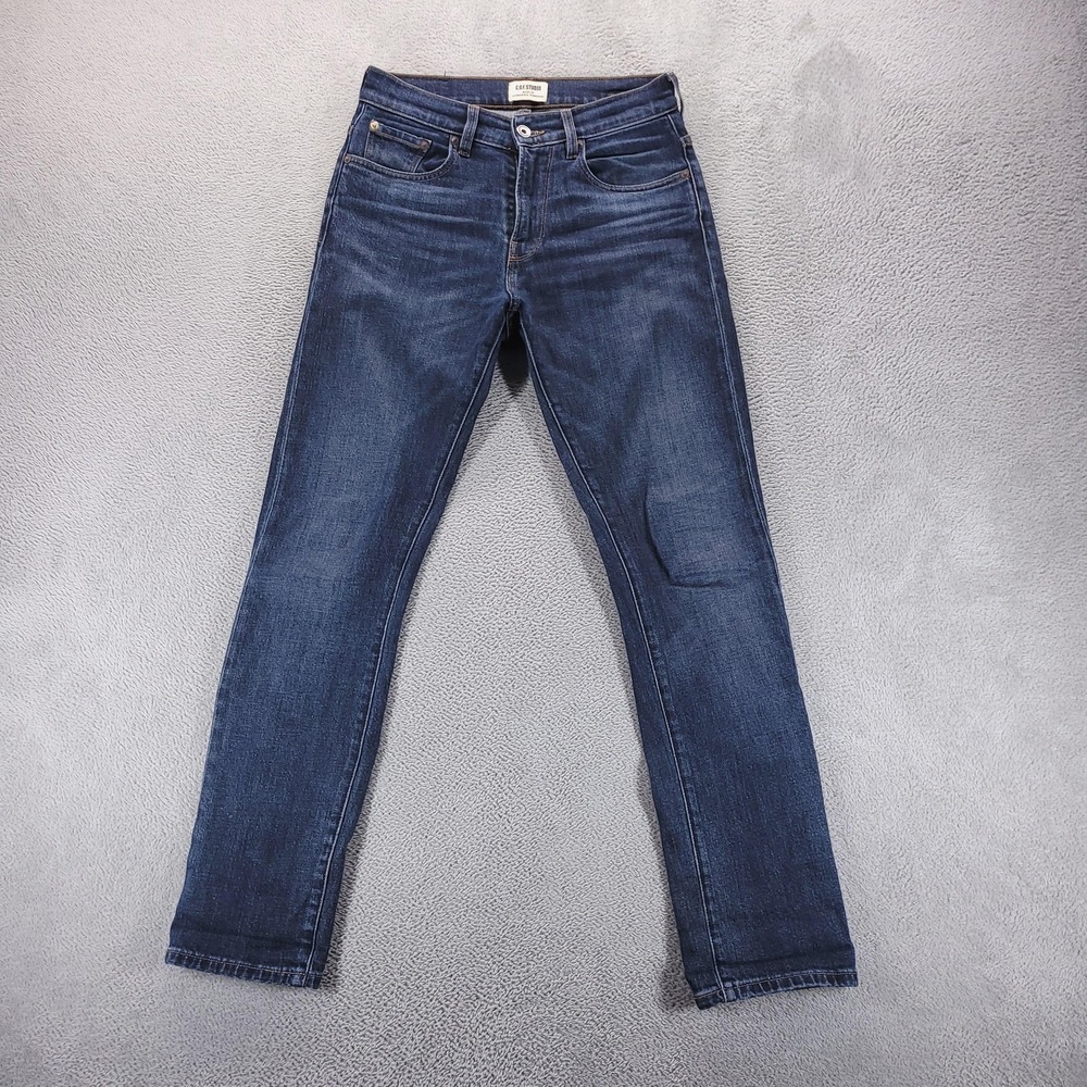 COF Studio Jeans Mens 28x30 Blue Slim Tapered Stretch Candiani Denim